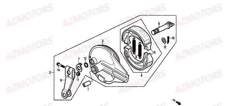 Tambour DAELIM Pièces Moto DAELIM DAYSTAR 125cc ANNIVERSARY