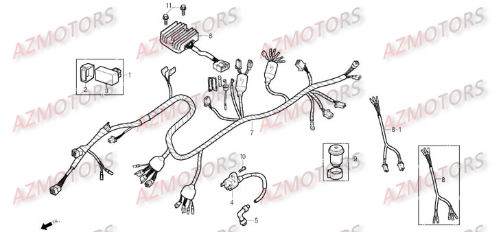 Systeme Electrique DAELIM Pièces Moto DAELIM DAYSTAR Carbu 125cc
