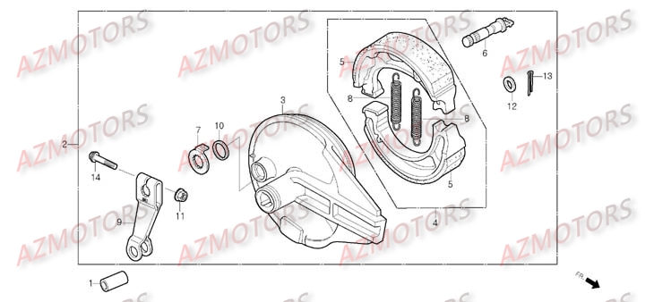 Tambour DAELIM Pièces Moto DAELIM DAYSTAR Carbu 125cc
