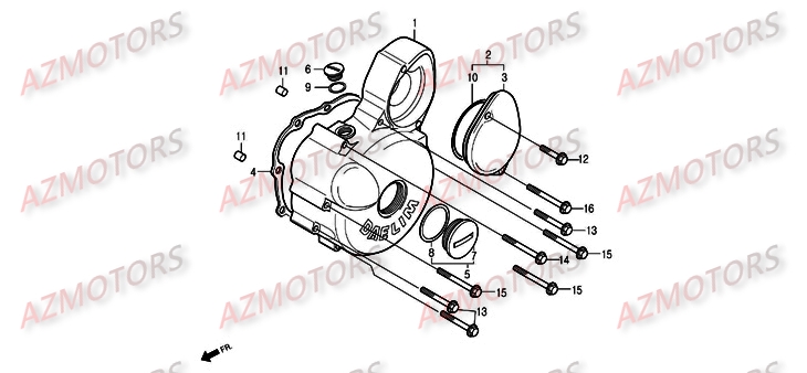 Carter Alternateur DAELIM Pièces Moto DAELIM DAYSTAR Injection 125cc 2008/2012
