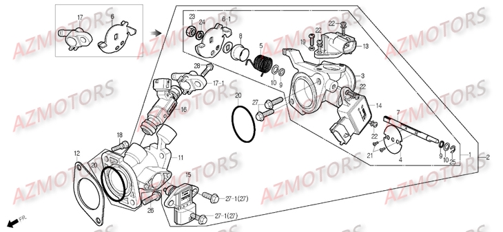 Injection DAELIM Pièces Moto DAELIM DAYSTAR Injection 125cc 2008/2012
