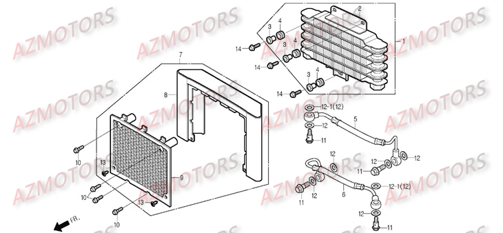 RADIATEUR DAELIM DAYSTAR 125 INJECT