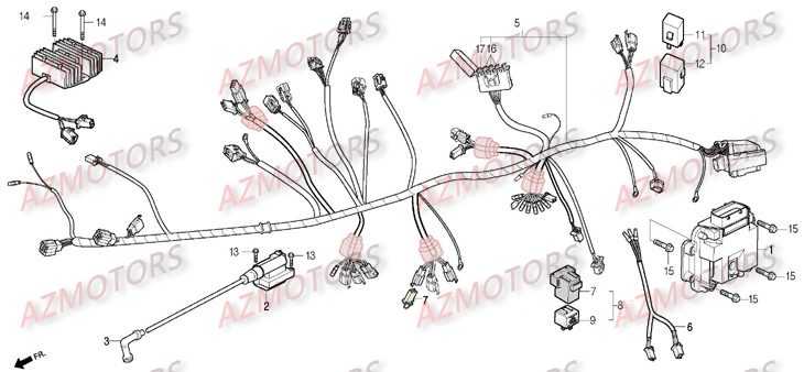 SYSTEME_ELECTRIQUE DAELIM Pièces Moto DAELIM DAYSTAR Injection 125cc