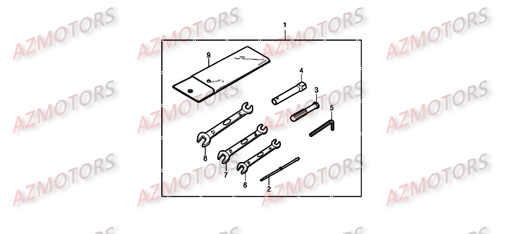 Trousse A Outil DAELIM Pièces Moto DAELIM DAYSTAR Injection 125cc 2008/2012
