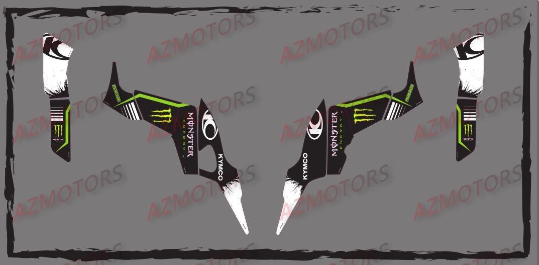 Kit Deco KXR MAXXER 250 Green Monster AZMOTORS DECO KXR 250