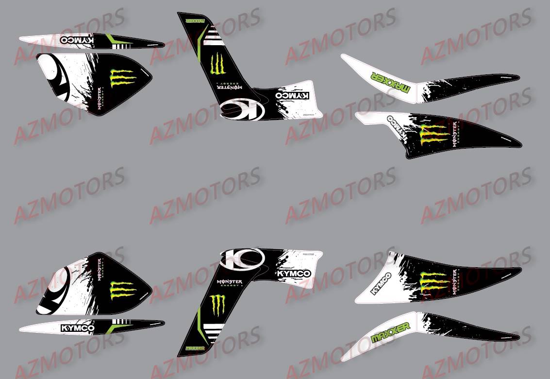 Kit Deco MAXXER 450 Green Monster KYMCO DECO MAXXER450