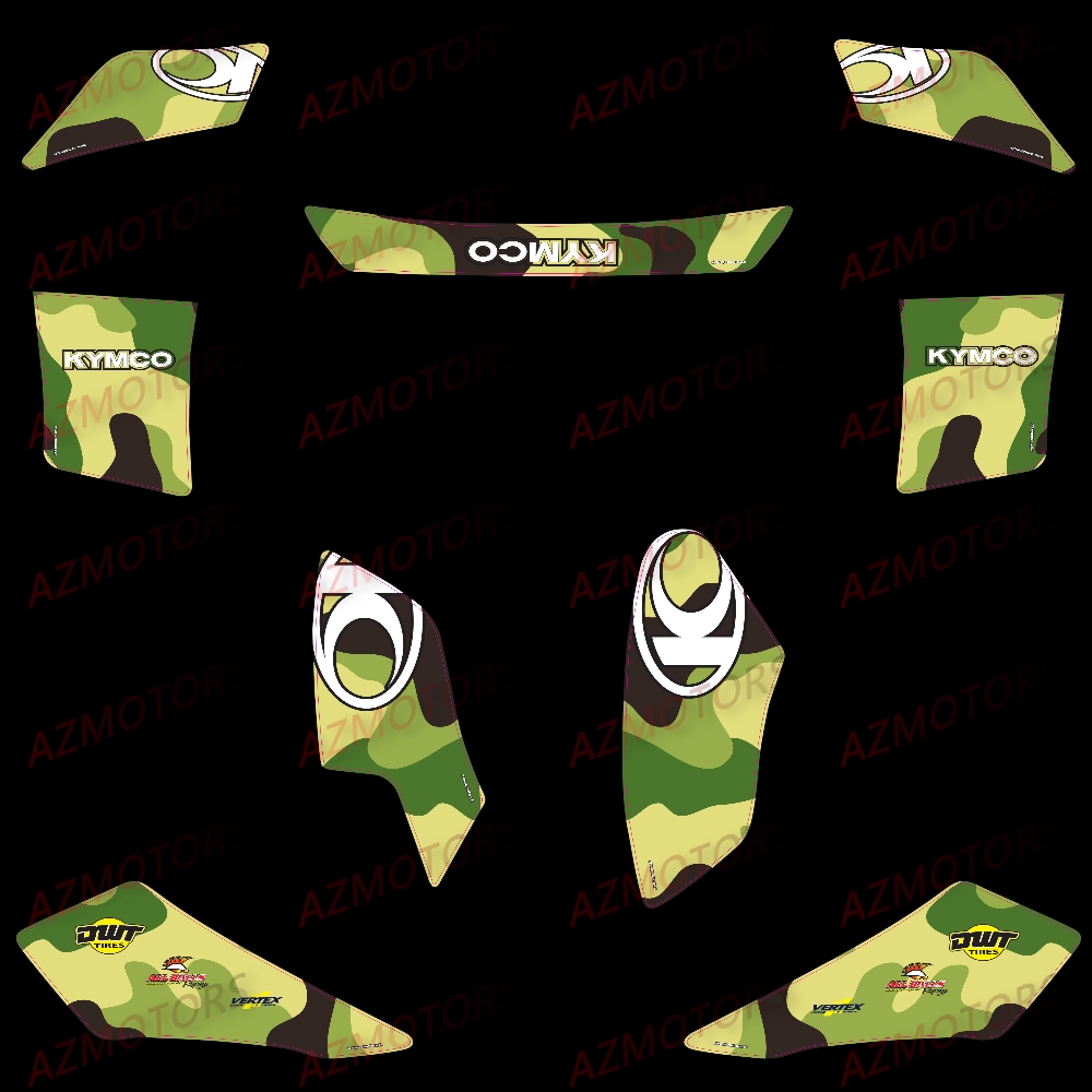 Kit Deco Mxu 300 Camouflage Vert KYMCO Kit_Deco_KYMCO_Mxu_300