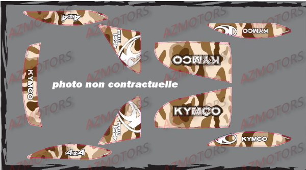 Kit Deco MXU 500 Camouflage MARRON AZMOTORS DECO MXU500