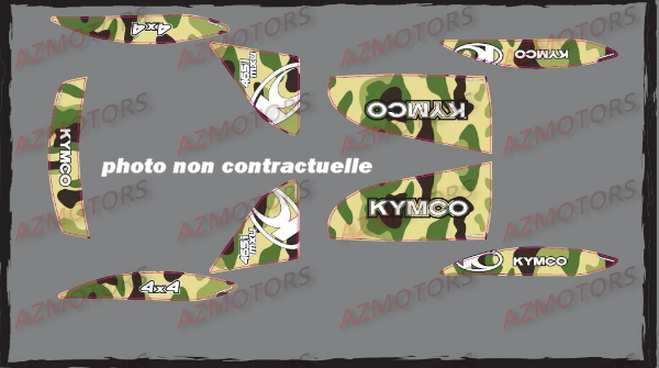 Kit Deco MXU 500 Camouflage VERT AZMOTORS DECO MXU500
