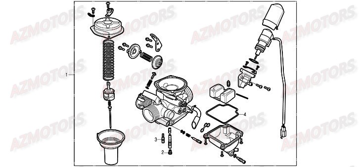 Carburateur DAELIM Pieces Scooter DAELIM Delfino 125cc