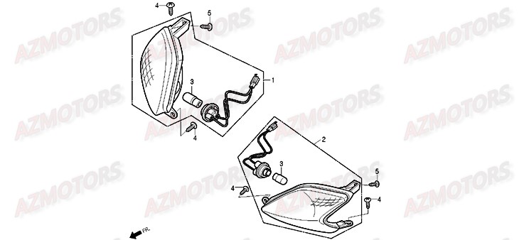Clignotants DAELIM Pieces Scooter DAELIM Delfino 125cc