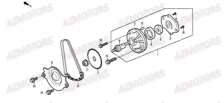 Pompe A Huile DAELIM Pieces Scooter DAELIM Delfino 125cc