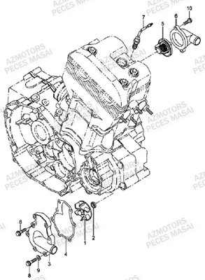 POMPE A EAU pour DEMON 460 BLACK 2008