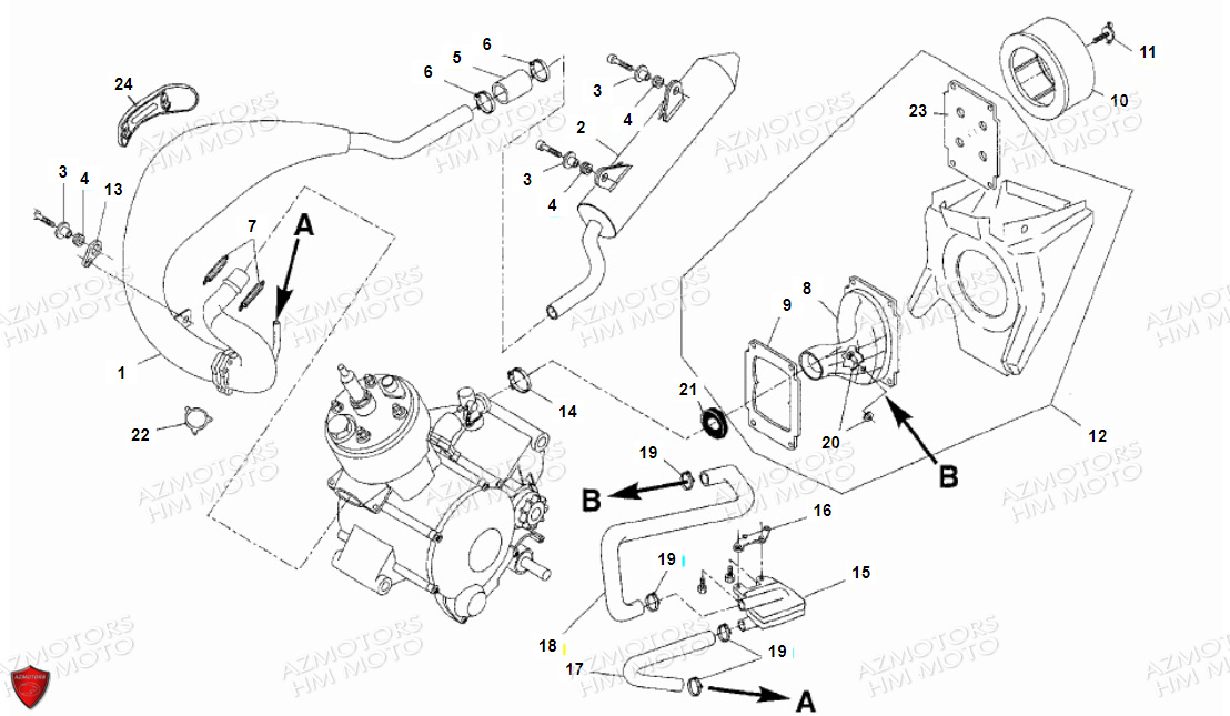 FILTRE A AIR-ECHAPPEMENT pour DERAPAGE-50-COMPETITION-12