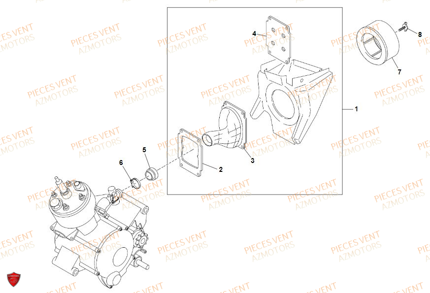 Filtre A Air VENT Pièces Vent Motard DERAPAGE 50cc - 2021-2022-2023
