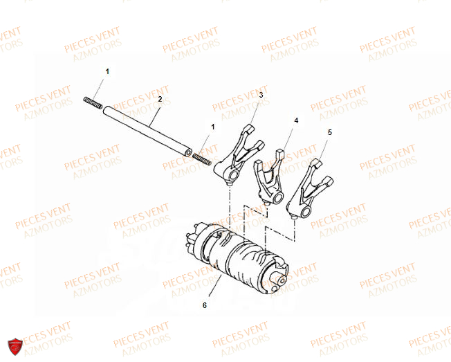 Tambour VENT Pièces VENT DERAPAGE RR 125 4T 2018 (ALUMINIUM)