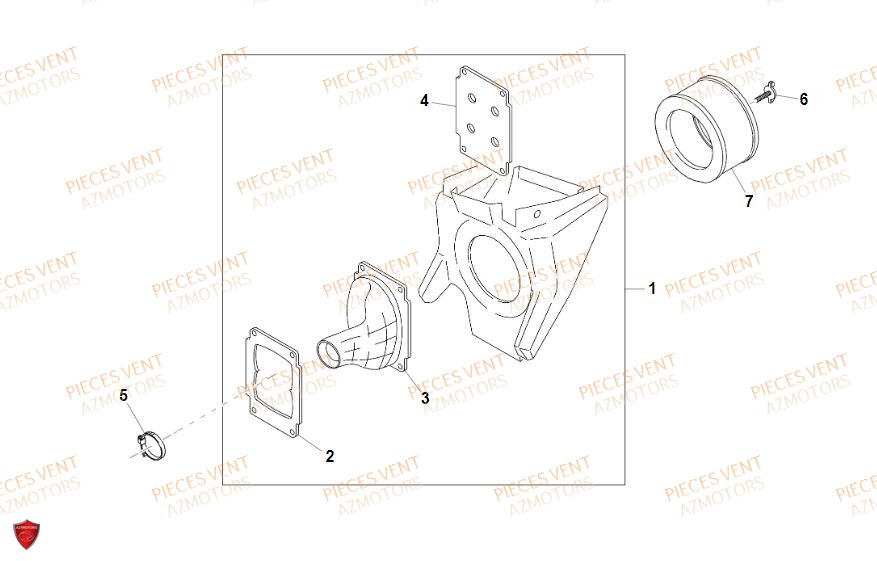 Filtre A Air VENT Pièces VENT DERAPAGE RR 125 4T 2019 (ALUMINIUM)