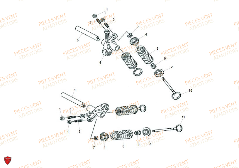 Soupapes VENT Pièces VENT DERAPAGE RR 125 4T 2019 (ALUMINIUM)