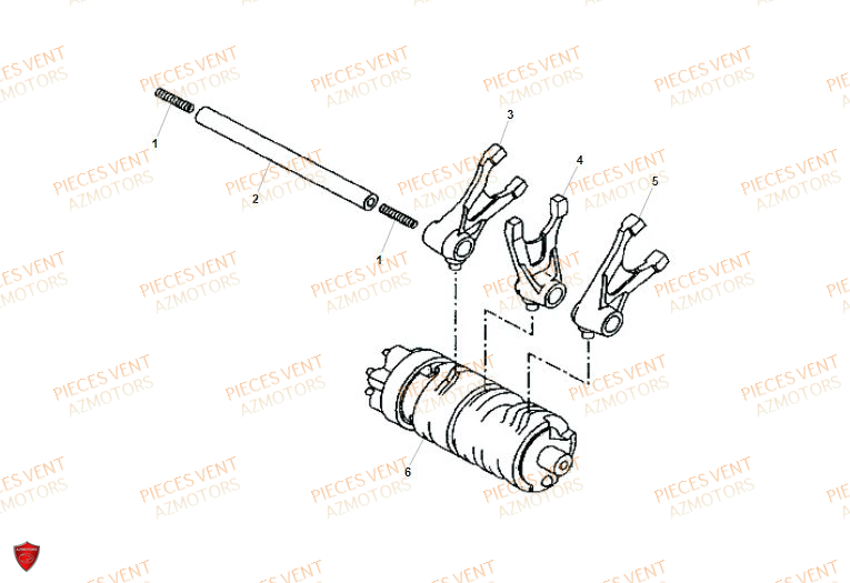 Tambour VENT Pièces VENT DERAPAGE RR 125 4T 2019 (ALUMINIUM)