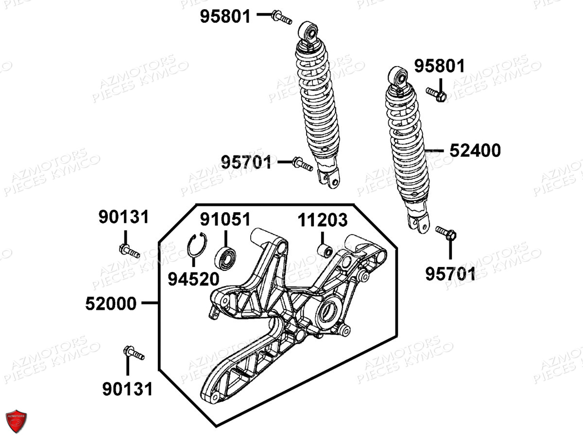 AMORTISSEURS pour DINK-125