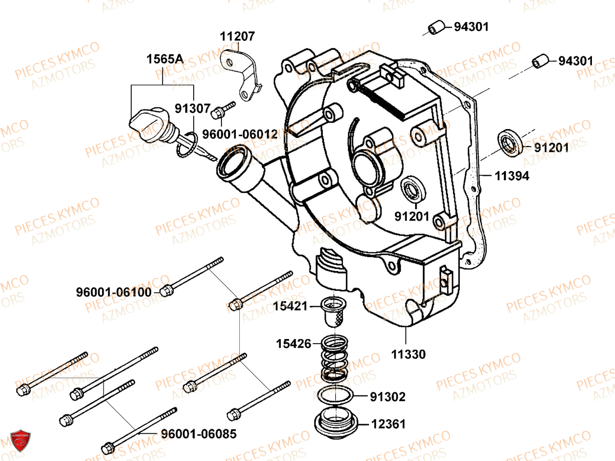 CARTER DROIT KYMCO DINK 50 4T E2