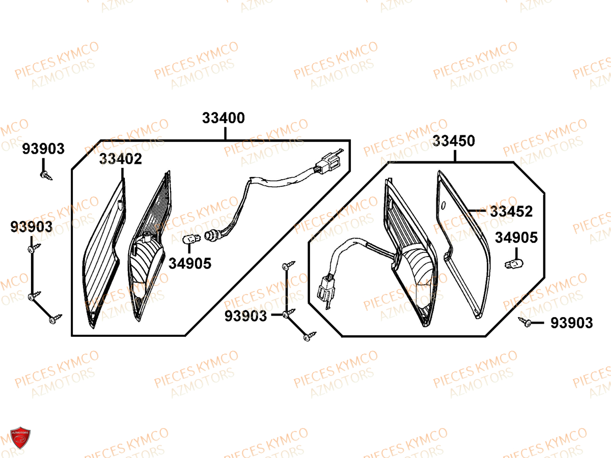 CLIGNOTANTS pour DINK 50 4T E2