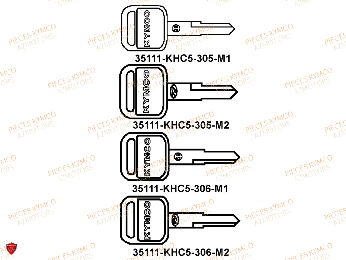 Master De Cle AZMOTORS Pièces DINK 50 4T EURO 2 (SM10AA)