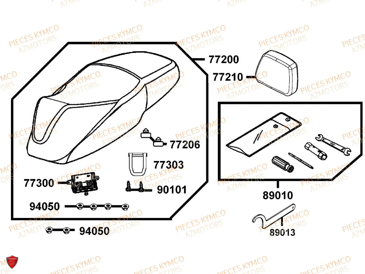 SELLE KYMCO DINK 50 4T E2