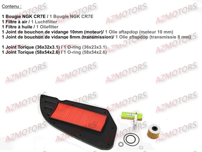 Set Entretien Moteur KYMCO Pièces Scooter Kymco DINK STREET 300 I ABS EURO III