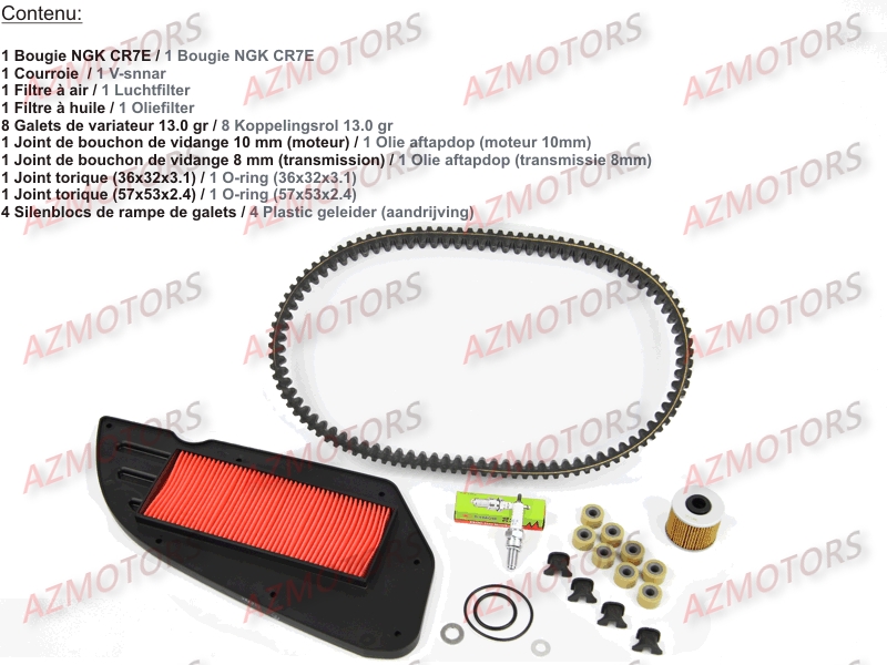 1.SET ENTRETIEN PERIODIQUE KYMCO DINK STREET 300 ABS