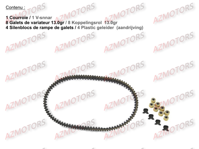 Set Entretien Transmission KYMCO Pièces Scooter Kymco DINK STREET 300 I ABS EURO III