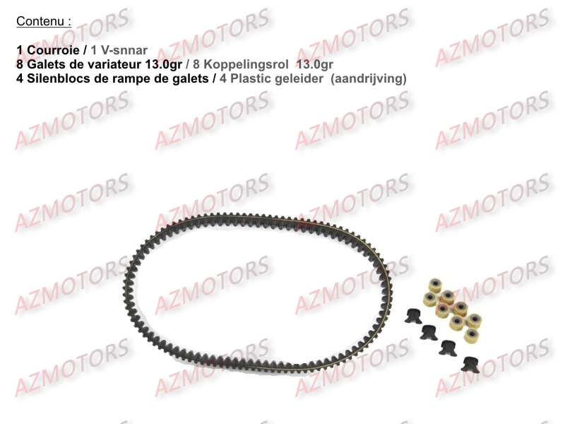 1.SET ENTRETIEN TRANSMISSION KYMCO DINK STREET 300 ABS