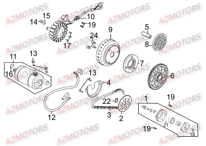 Allumage KYMCO Pièces Scooter Kymco DINK STREET 300 I ABS EURO III