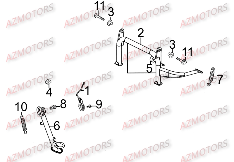 Bequilles KYMCO Pièces Scooter Kymco DINK STREET 300 I ABS EURO III