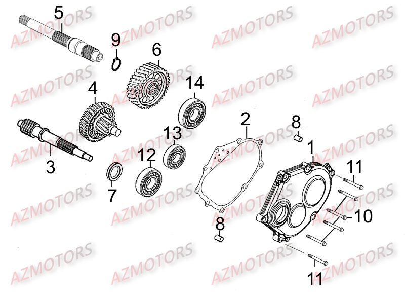 Boite De Reduction KYMCO Pièces Scooter Kymco DINK STREET 300 I ABS EURO III