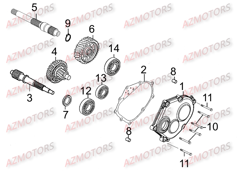 BOITE_DE_REDUCTION KYMCO Pièces Scooter Kymco DINK STREET 300 I ABS EURO III 