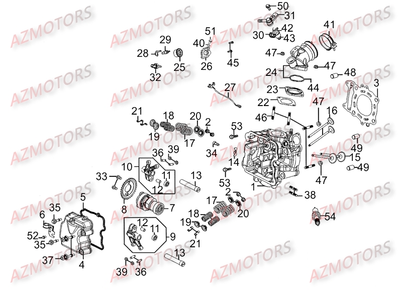 CULASSE pour DINK STREET 300 ABS