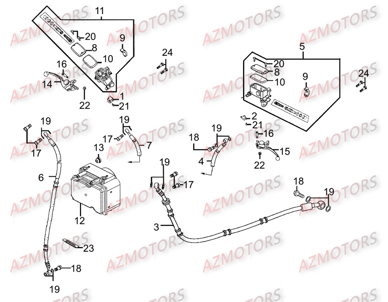 SYSTEME DE FREIN KYMCO DINK STREET 300 ABS