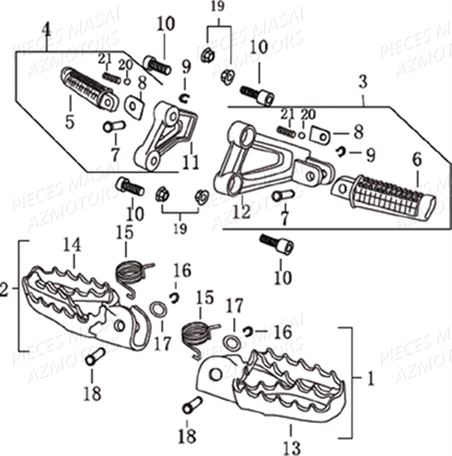 CALE PIED AZMOTORS DIRTY RIDER 50