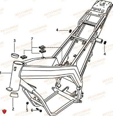 CHASSIS AZMOTORS DIRTY RIDER 50