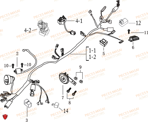 ENSEMBLE ELECTRIQUE pour DIRTY RIDER 50