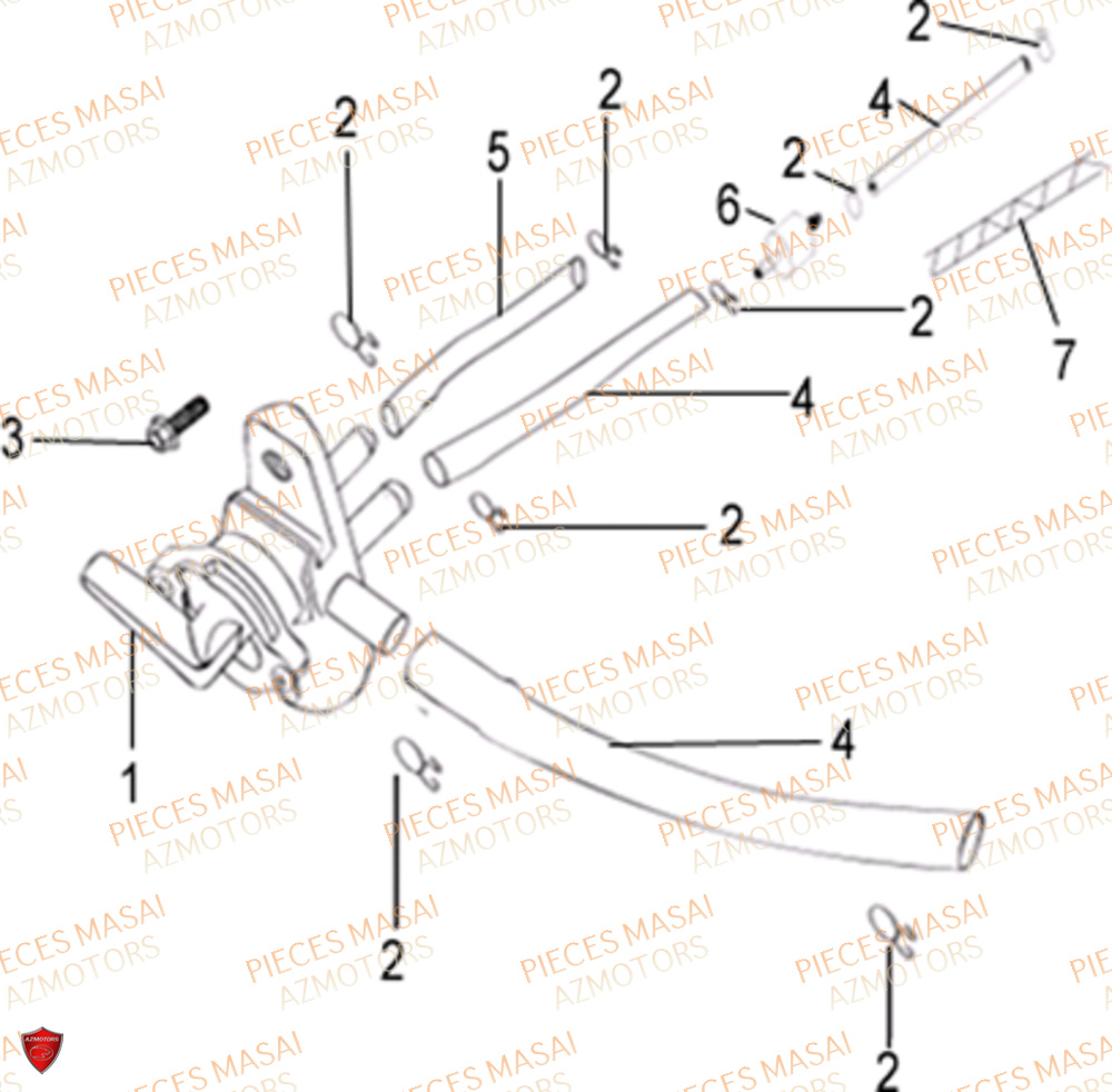 Robinet De Carburant MASAI Pièces Moto DIRTY RIDER 50cc