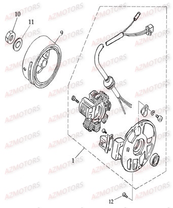 ALTERNATEUR AZMOTORS DL502