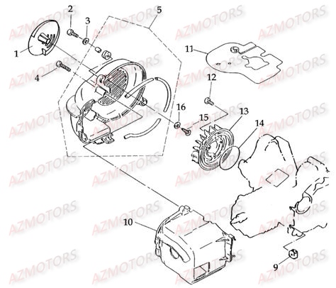 CARTER DE REFROIDISSEMENT AZMOTORS DL601