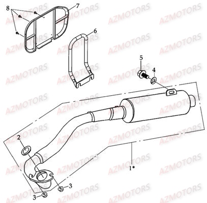ECHAPPEMENT AZMOTORS DL601