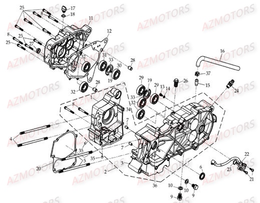 CARTER BAS MOTEUR AZMOTORS DL603