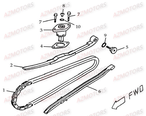 CHAINE DE DISTRIBUTION AZMOTORS DL604