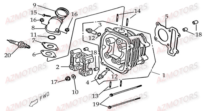 CULASSE AZMOTORS DL604