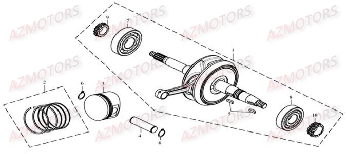 EMBIELLAGE PISTON AZMOTORS DL604
