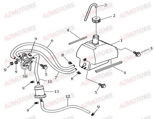 RESERVOIR AZMOTORS DL604